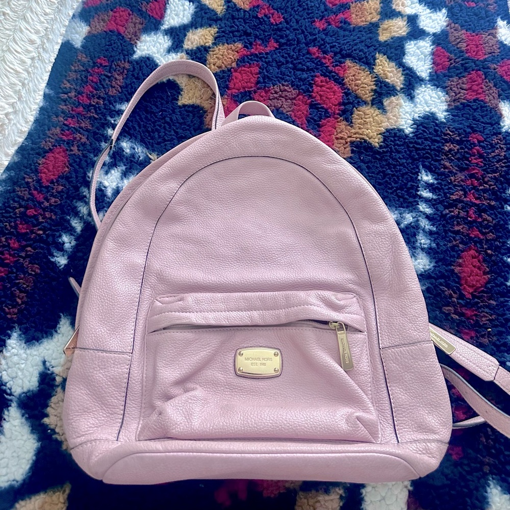 Michael kors pink backpack